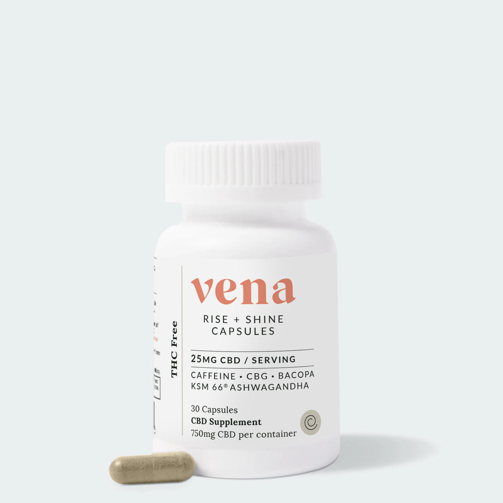 Rise & Shine Energy CBD Pills with Caffeine & Maca – Vena – Vena CBD