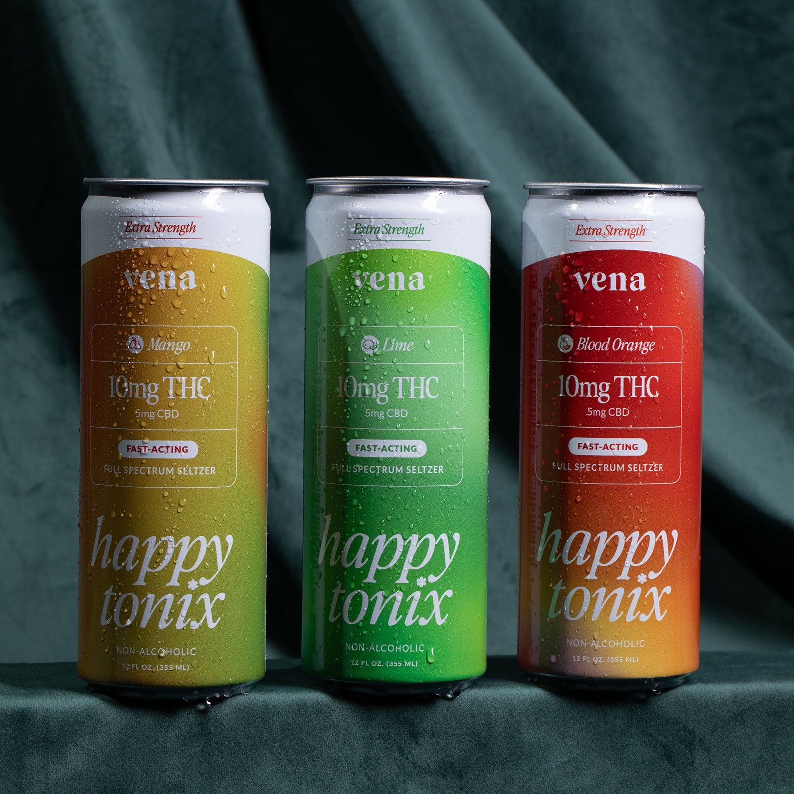 Happy Tonix 10mg THC Seltzers | Blood Orange – VenaCBD.com