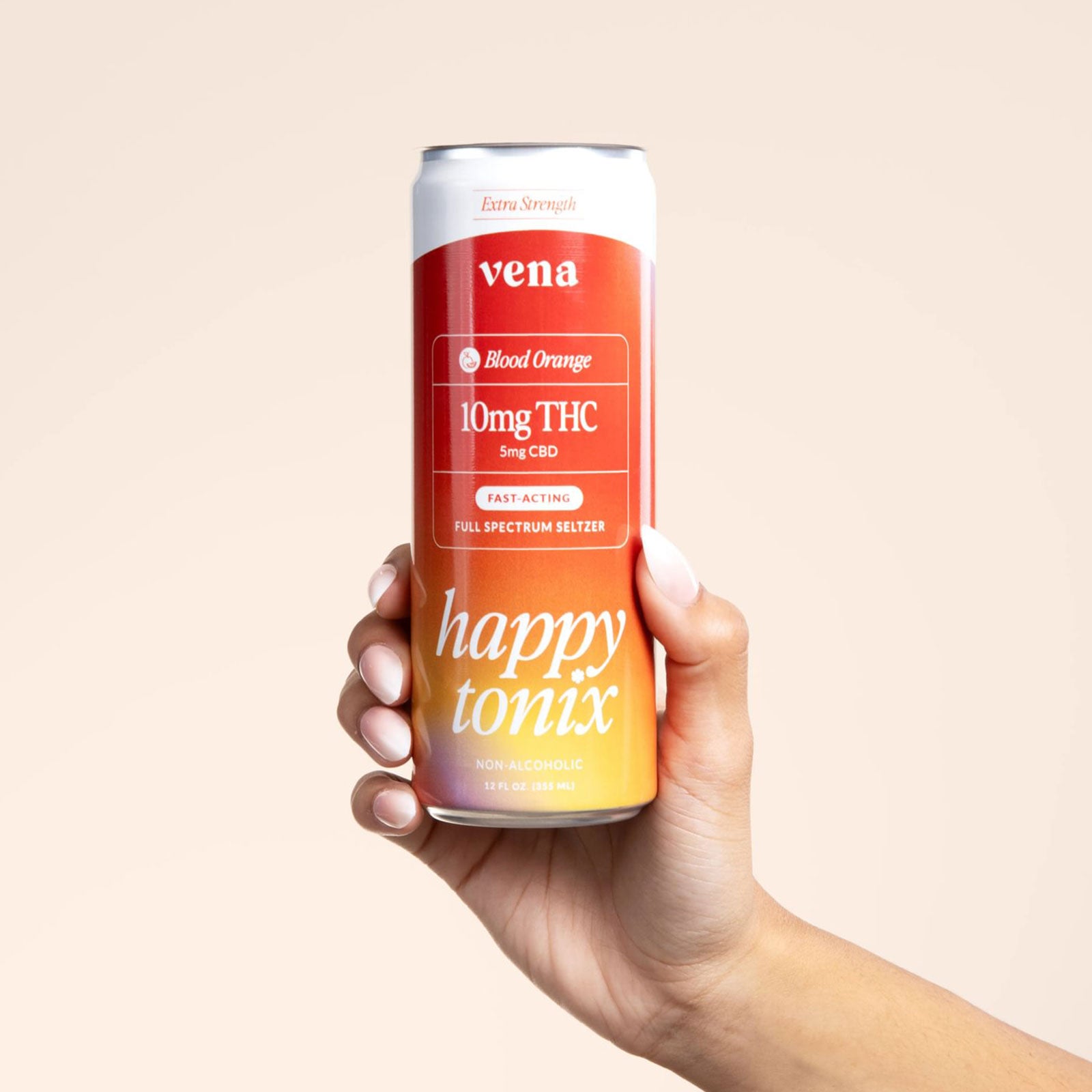 Happy Tonix 10mg THC Seltzers | Blood Orange – VenaCBD.com