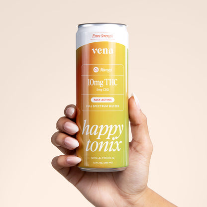Happy Tonix 10mg THC Seltzers | Mango