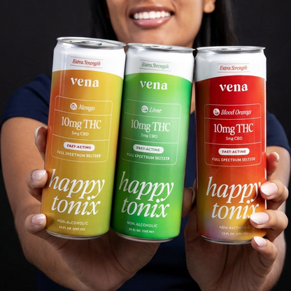 Happy Tonix 10mg THC Seltzers | Mango