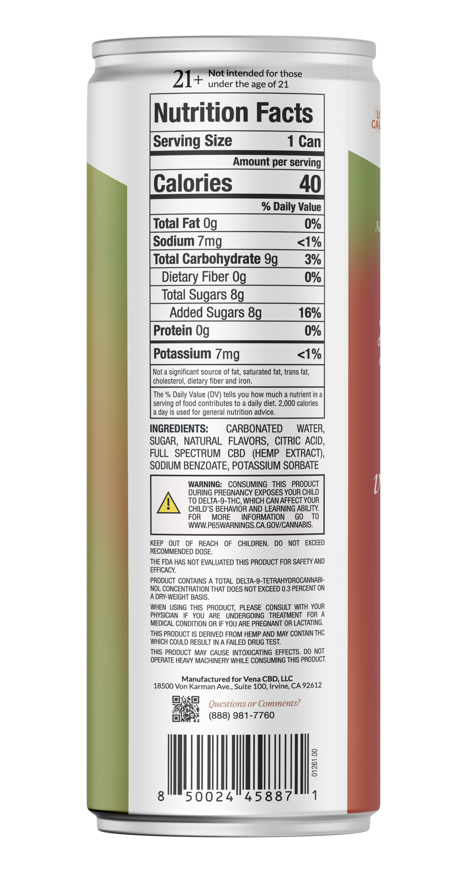 Mango THC Seltzer – VenaCBD.com Mango THC Seltzer – VenaCBD.com