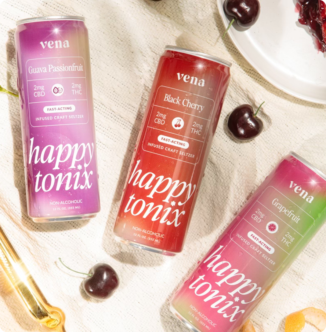 Happy Tonix THC Seltzer Variety Pack